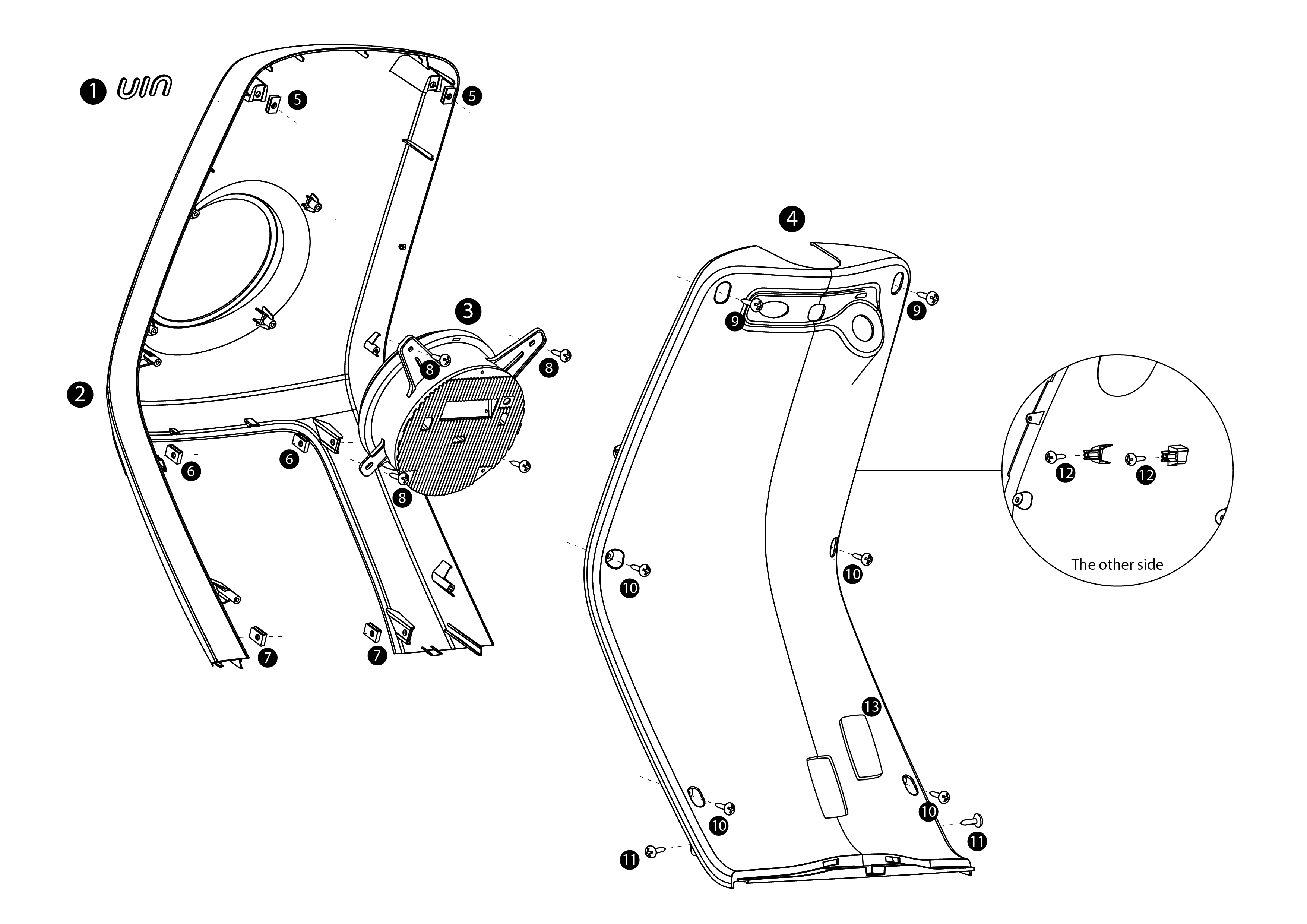 NIU Modell MQi+ Sport Frontverkleidung