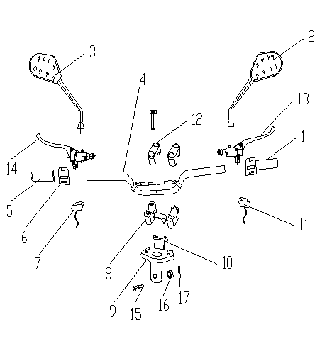 KSR Model TTX 50 Lenker und Anbauteile