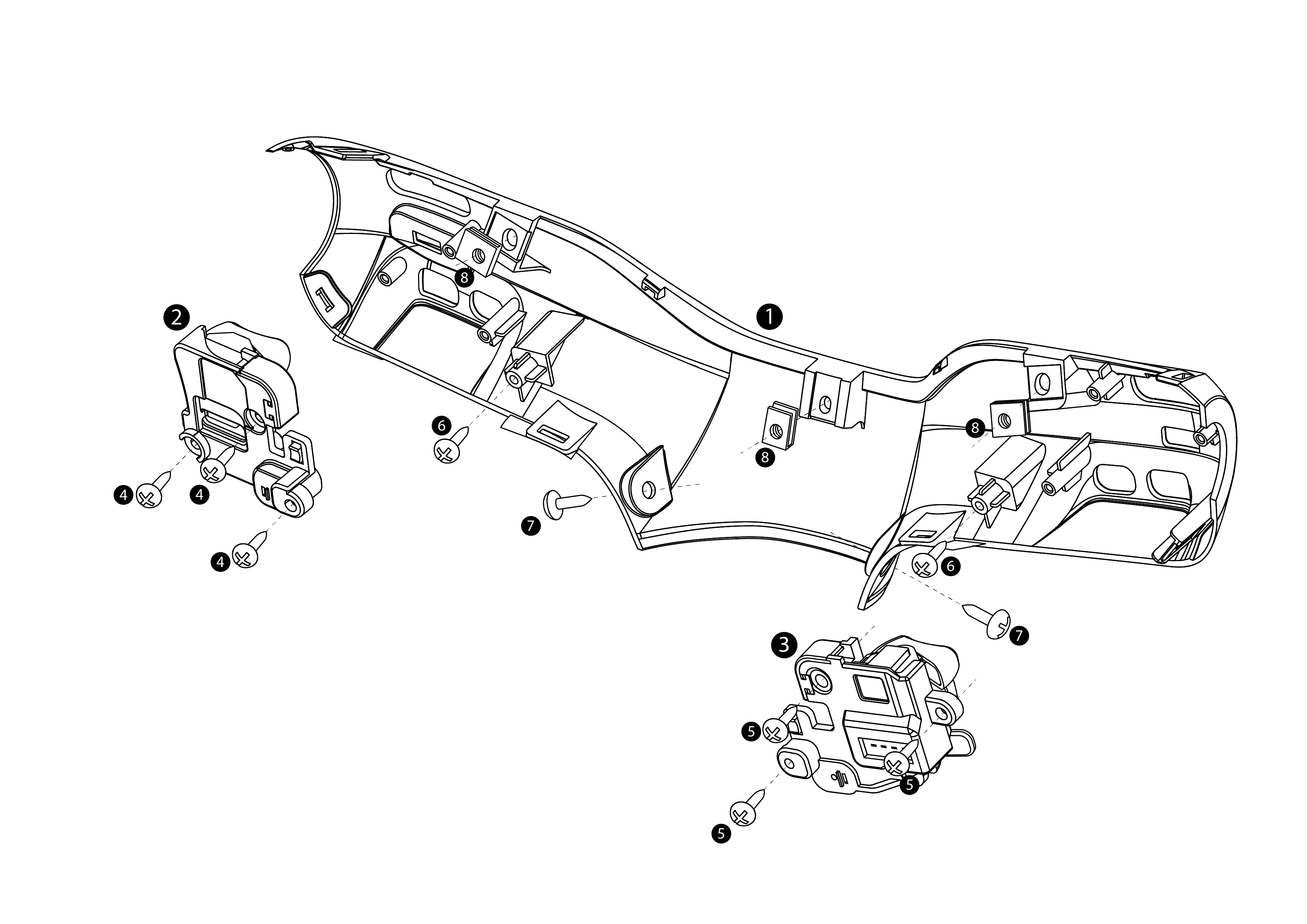 Lenker - Mitte Lenker mit Anbauteilen für MQi+ Sport