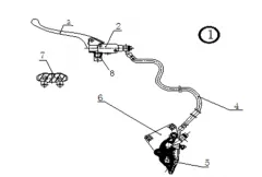 Hinterradbremse für TTX 50