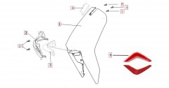 Ersatzteiliste Frontverkleidung CUX 25