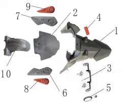 Kotflügel hinten vom TTX 50 von KSR moto