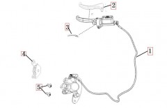 Ersatzteiliste Hinterbremse CUX 25