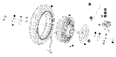 Ersatzteilliste Motor, Hinterrad für den Niu MQi+ Lite