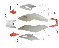 Seitliche Verkleidungsteile für TTX 50