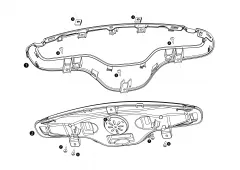 Tachometer und Abdeckung NIU Typ MQi